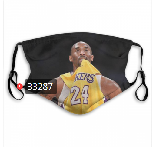 2021 NBA Los Angeles Lakers #24 kobe bryant 33287 Dust mask with filter
